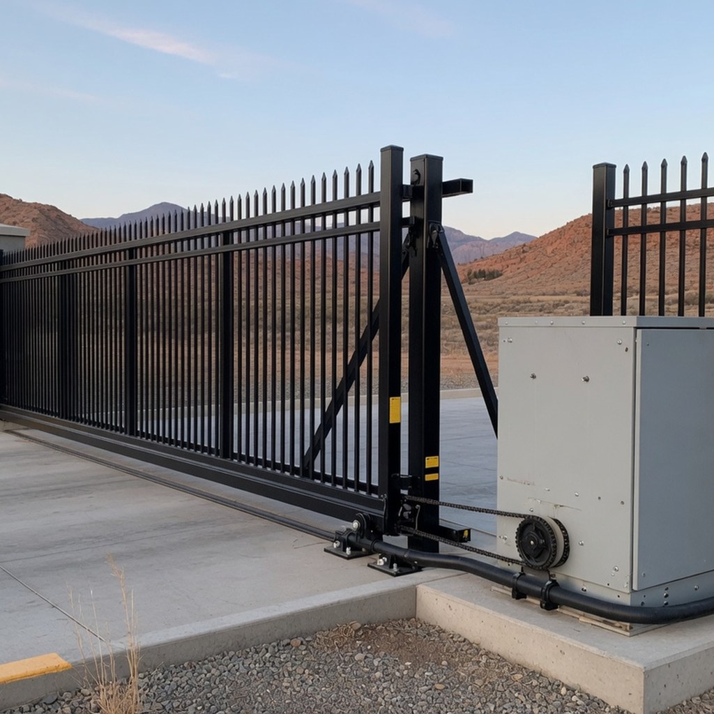 Commercial gate operator setup