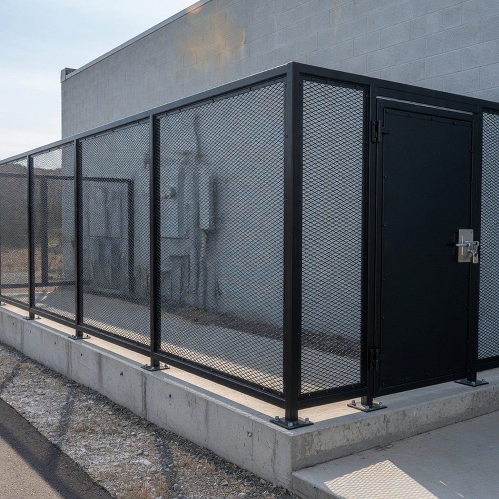 Commercial equipment security enclosure