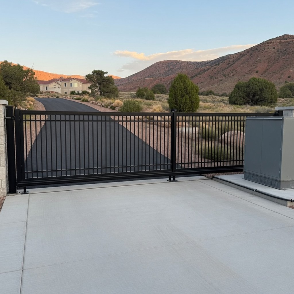 Completed gate open during final testing