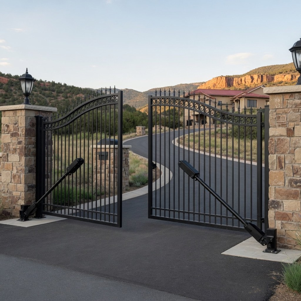 Dual swing gate operator system